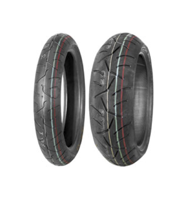 BRIDGESTONE SPORT TOURING RADIAL BT022/BT021 TIRE COMBO Graham KTM